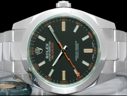 Ролекс (Rolex) Milgauss Green Crystal Black Dial - Full Set 116400GV